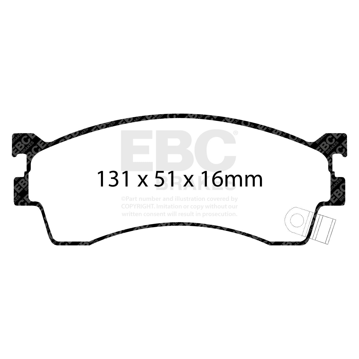 EBC Brakes Greenstuff 6000 Series Truck and SUV Brake Pad Set (DP6992)