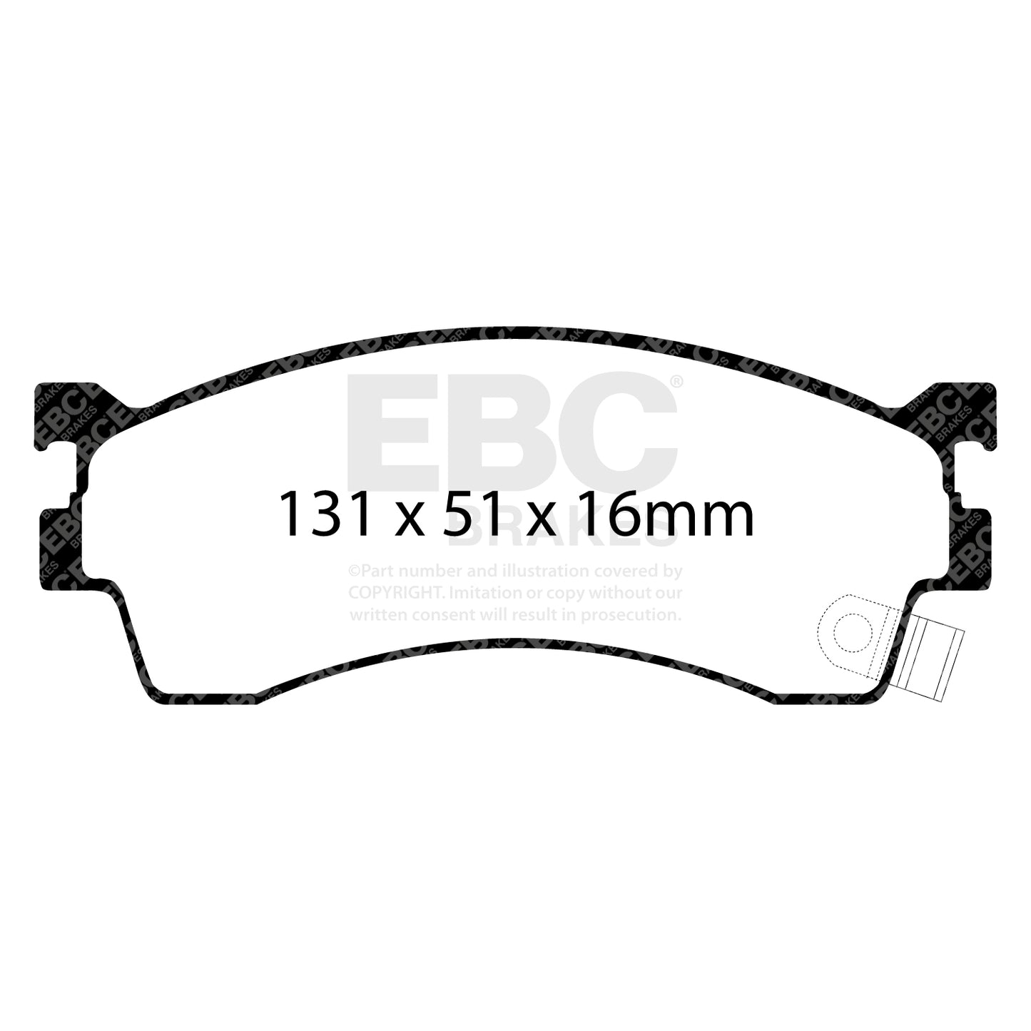 EBC Brakes Greenstuff 6000 Series Truck and SUV Brake Pad Set (DP6992)