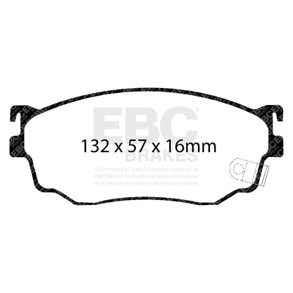 EBC Brakes Greenstuff 6000 Series Truck and SUV Brake Pad Set (DP6992)