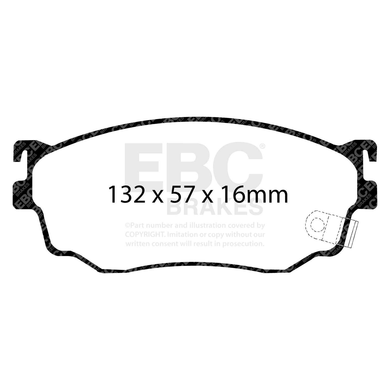 EBC Brakes Greenstuff 6000 Series Truck and SUV Brake Pad Set (DP6992)