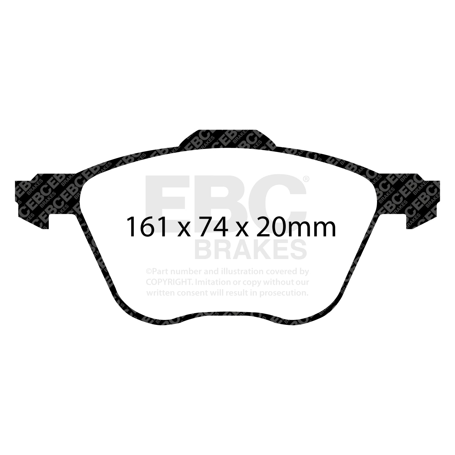 EBC Brakes Greenstuff 6000 Series Truck and SUV Brake Pad Set (DP6992)