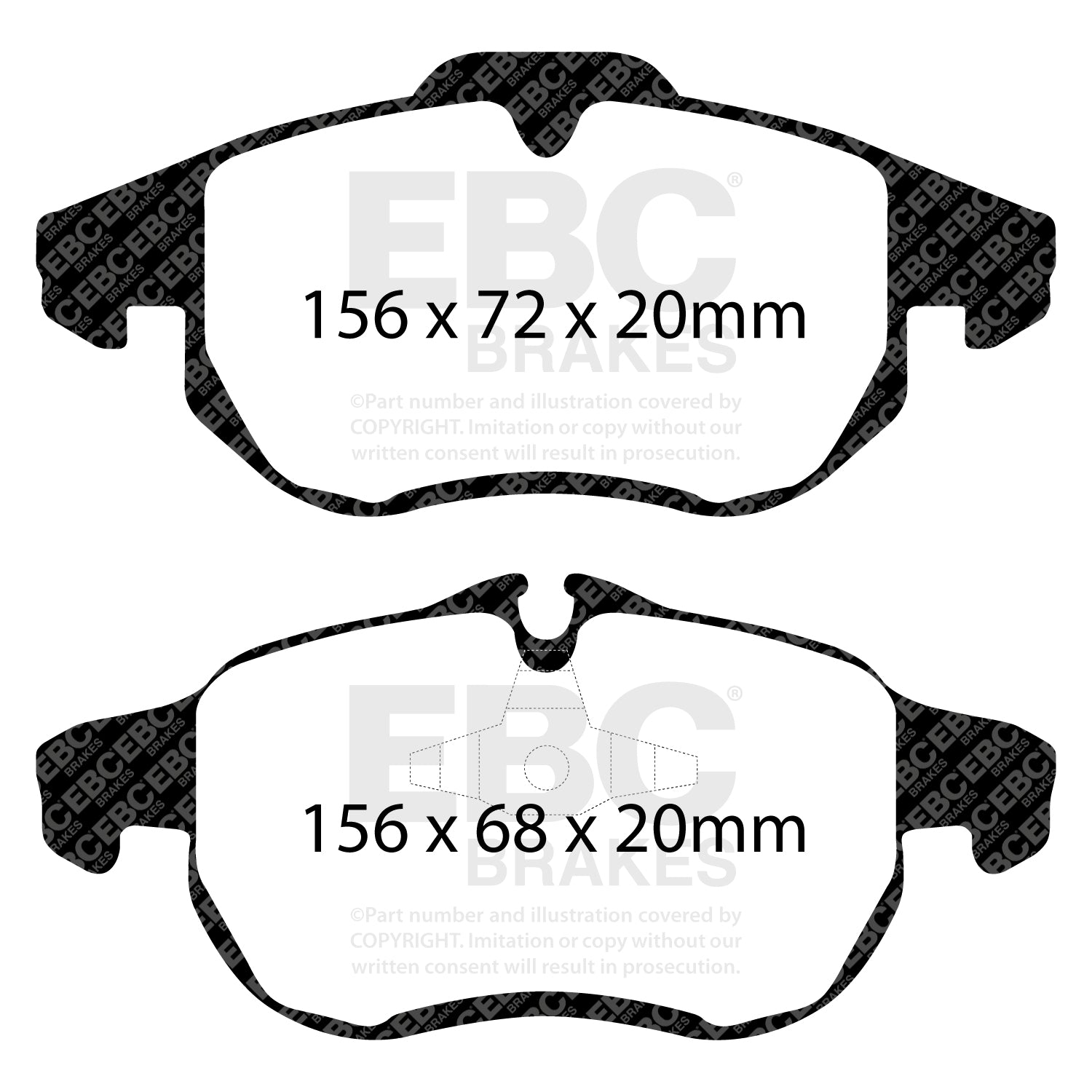 EBC Brakes Greenstuff 6000 Series Truck and SUV Brake Pad Set (DP6992)