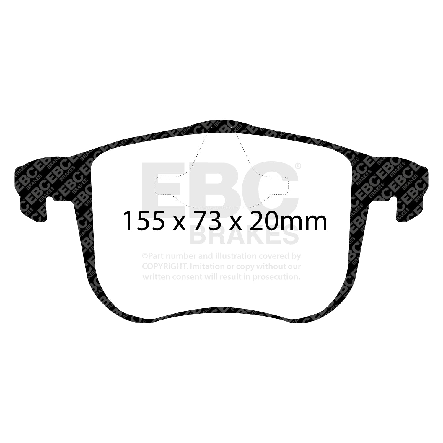 EBC Brakes Greenstuff 6000 Series Truck and SUV Brake Pad Set (DP6992)