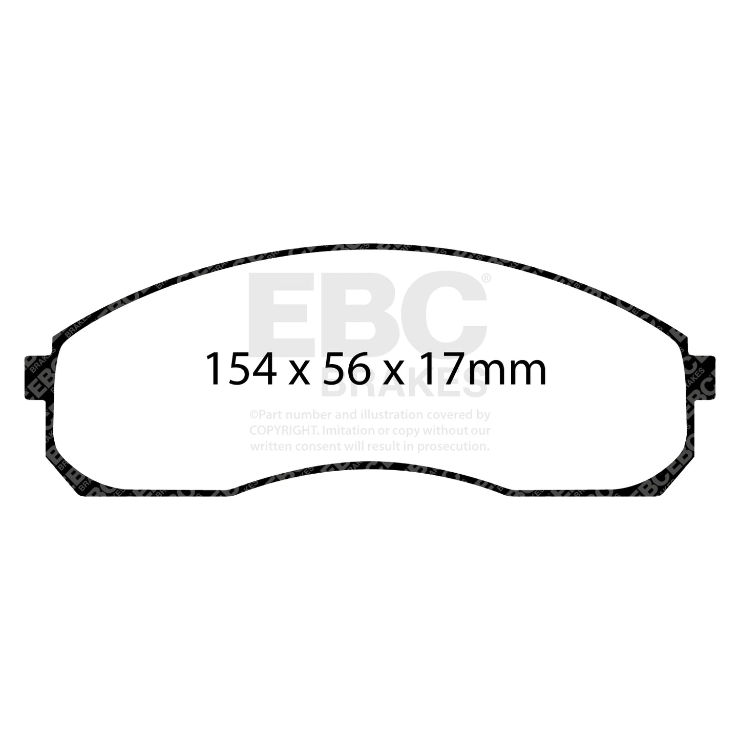 EBC Brakes Greenstuff 6000 Series Truck and SUV Brake Pad Set (DP6992)