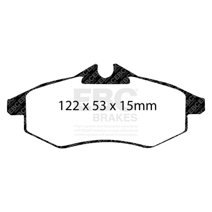 EBC Brakes Greenstuff 6000 Series Truck and SUV Brake Pad Set (DP6992)