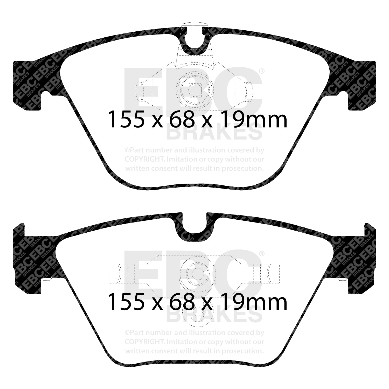 EBC Brakes Greenstuff 6000 Series Truck and SUV Brake Pad Set (DP6992)