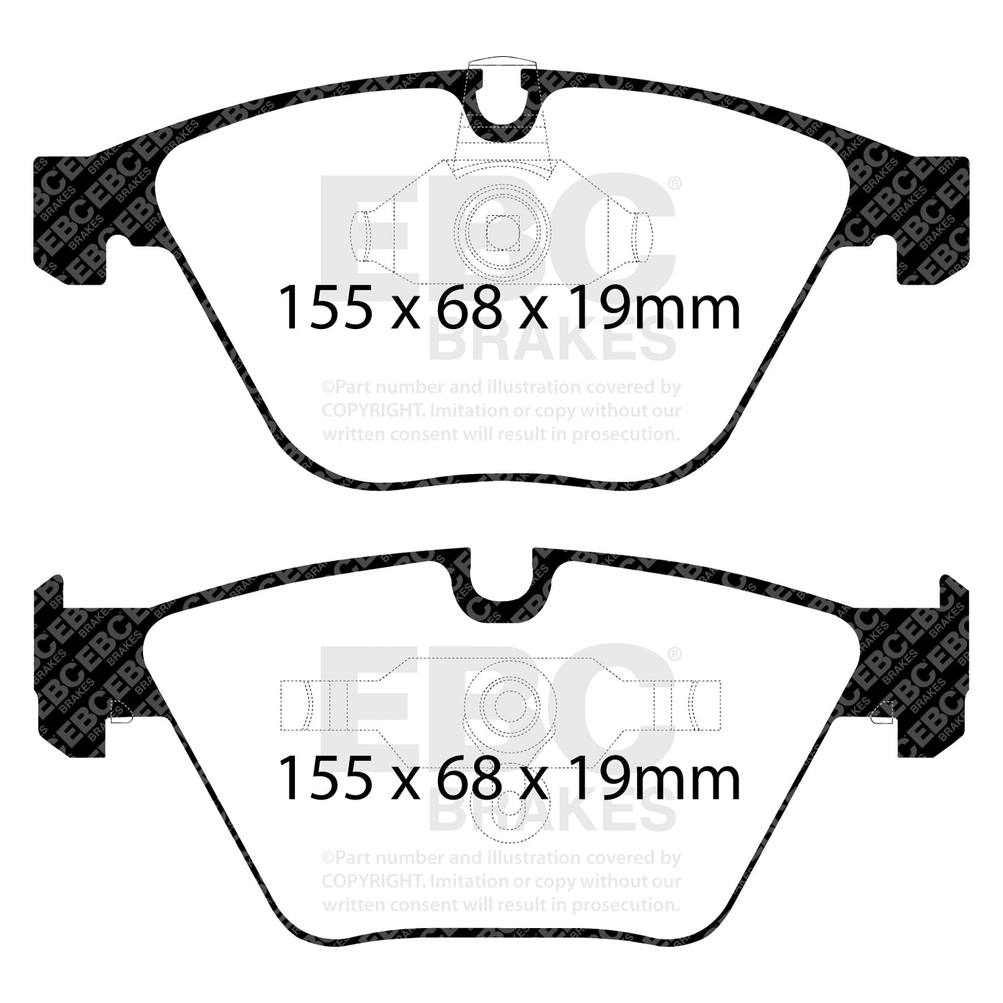 EBC Brakes Greenstuff 6000 Series Truck and SUV Brake Pad Set (DP6992)
