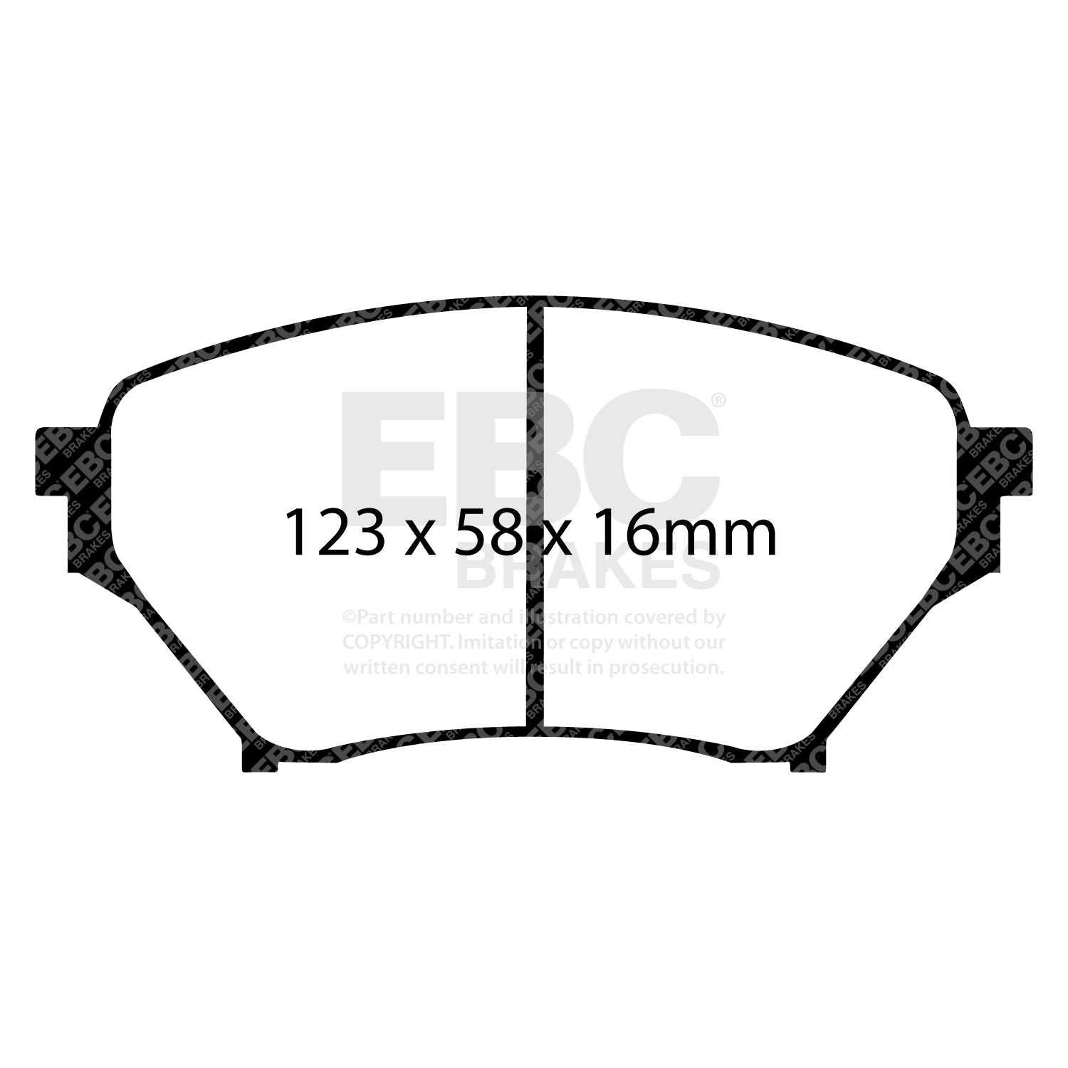 EBC Brakes Greenstuff 6000 Series Truck and SUV Brake Pad Set (DP6992)