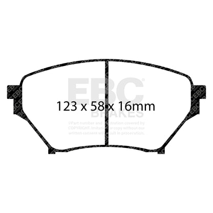 EBC Brakes Greenstuff 6000 Series Truck and SUV Brake Pad Set (DP6992)