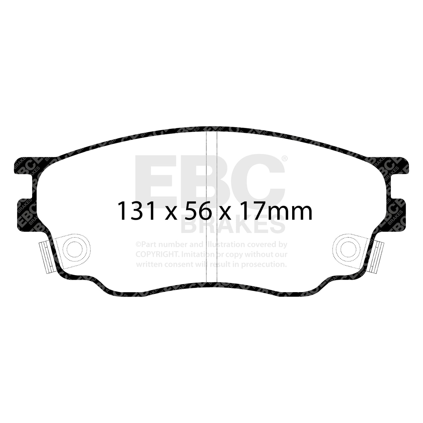 EBC Brakes Greenstuff 6000 Series Truck and SUV Brake Pad Set (DP6992)