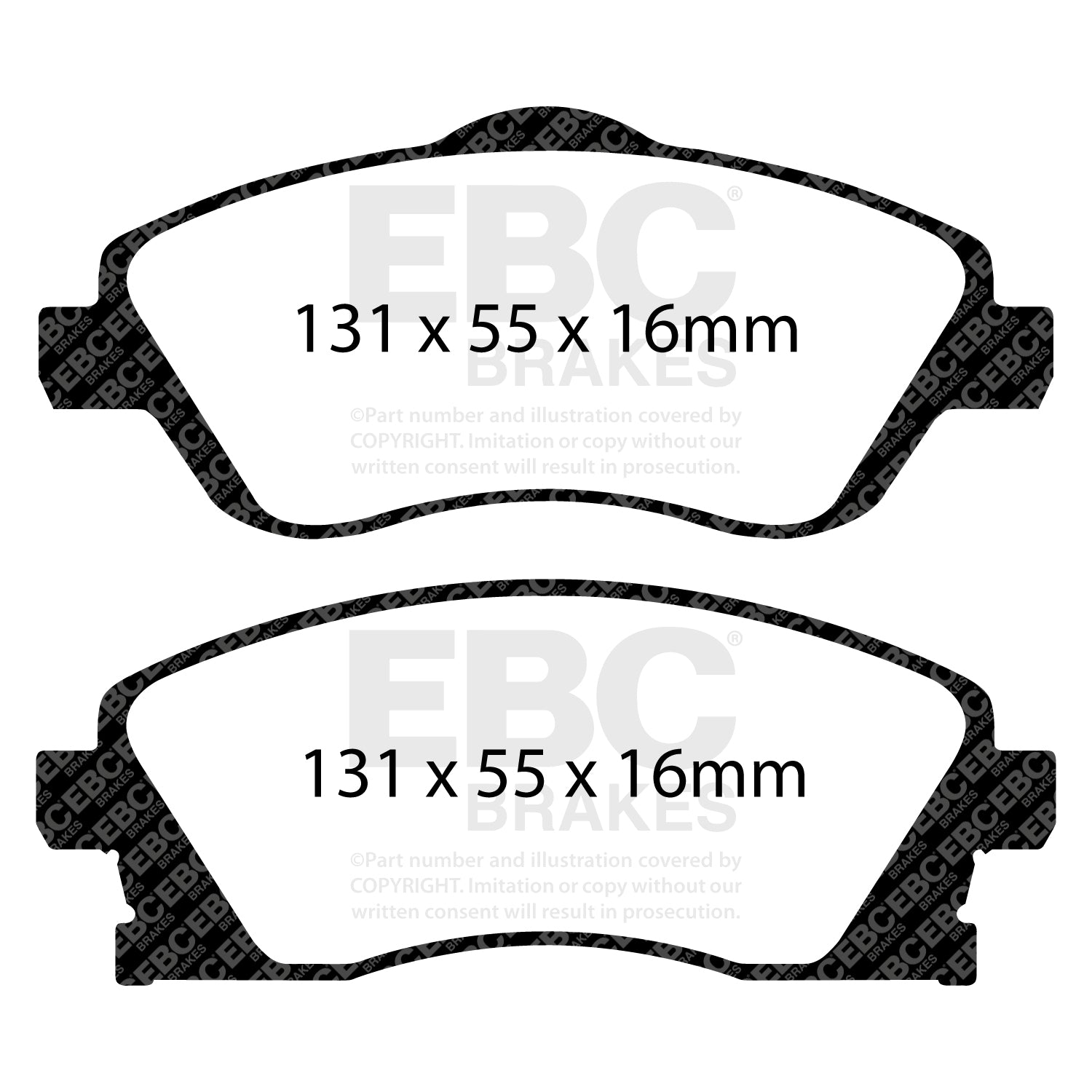 EBC Brakes Greenstuff 6000 Series Truck and SUV Brake Pad Set (DP6992)