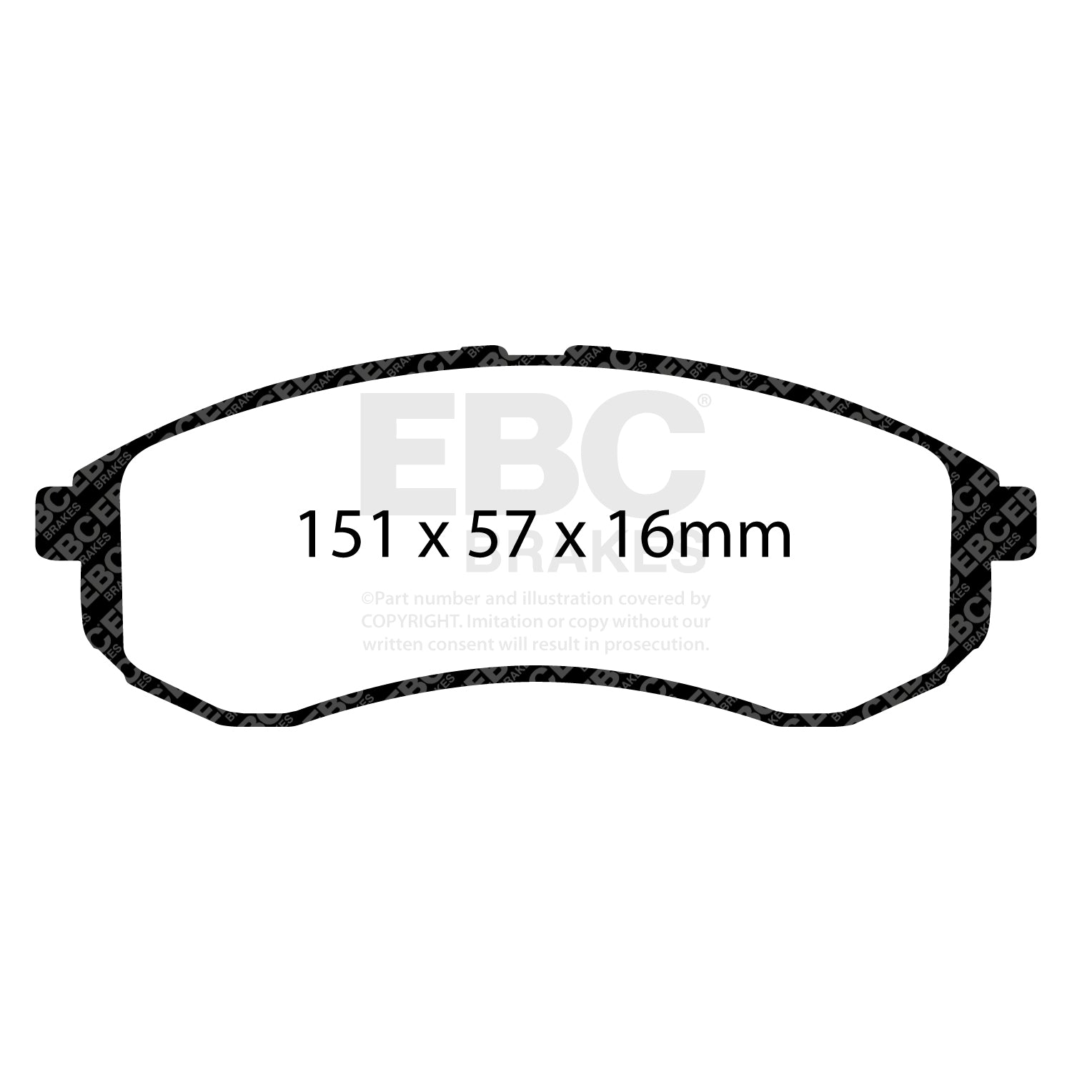 EBC Brakes Greenstuff 6000 Series Truck and SUV Brake Pad Set (DP6992)