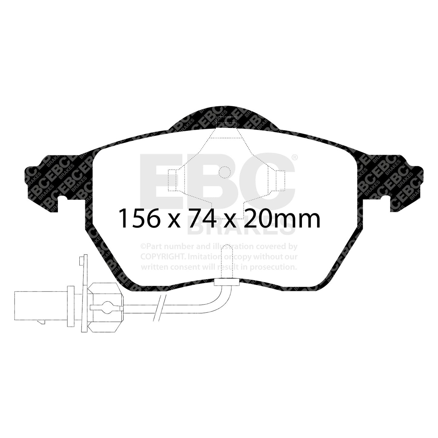 EBC Brakes Greenstuff 6000 Series Truck and SUV Brake Pad Set (DP6992)