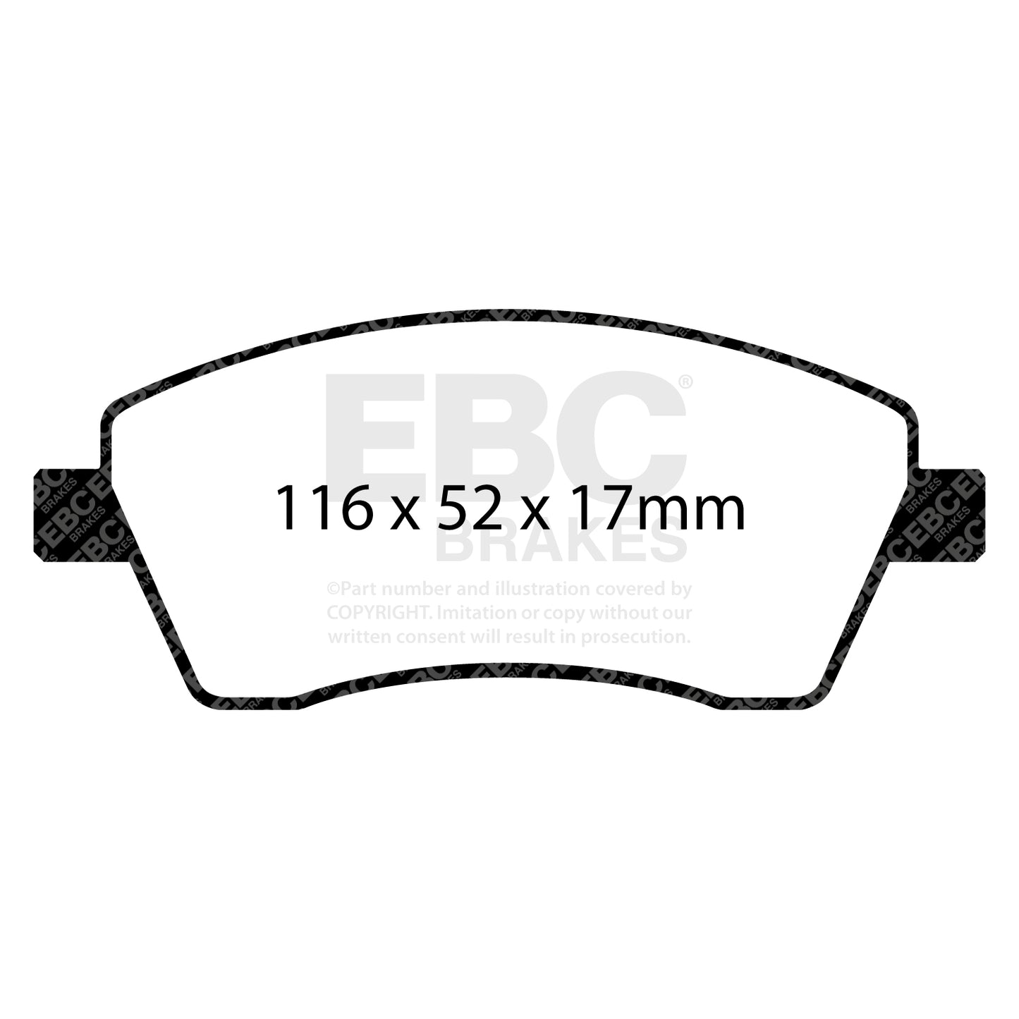 EBC Brakes Greenstuff 6000 Series Truck and SUV Brake Pad Set (DP6992)