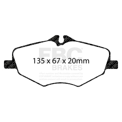 EBC Brakes Greenstuff 6000 Series Truck and SUV Brake Pad Set (DP6992)