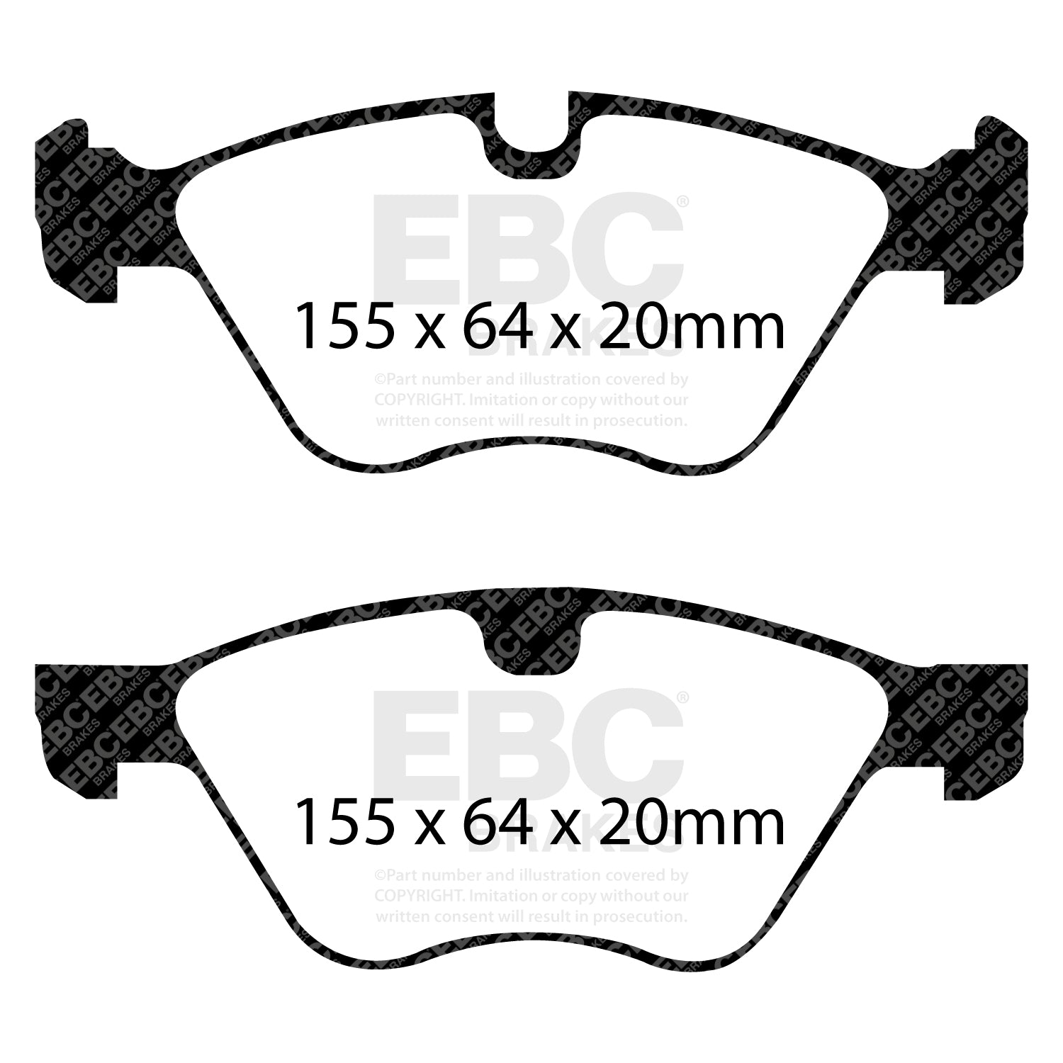 EBC Brakes Greenstuff 6000 Series Truck and SUV Brake Pad Set (DP6992)