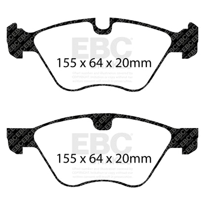 EBC Brakes Greenstuff 6000 Series Truck and SUV Brake Pad Set (DP6992)