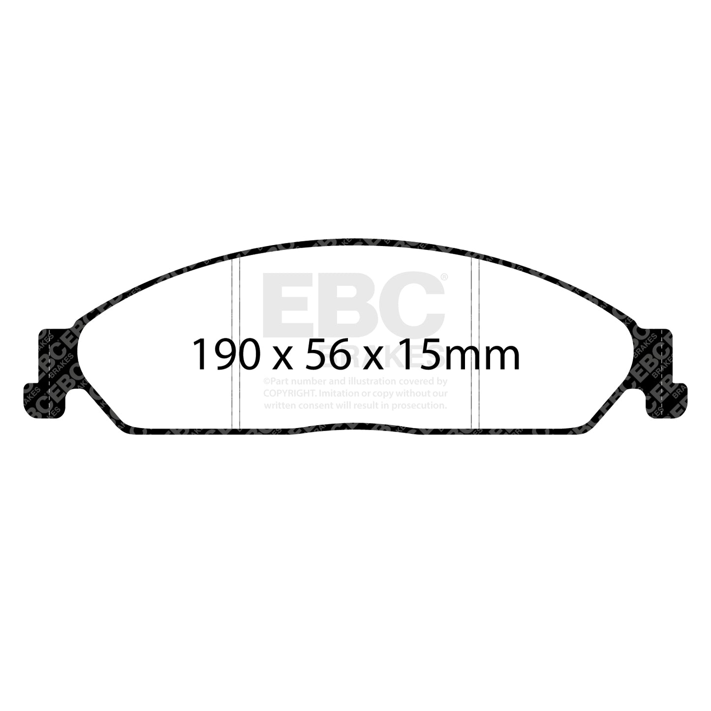 EBC Brakes Greenstuff 6000 Series Truck and SUV Brake Pad Set (DP6992)