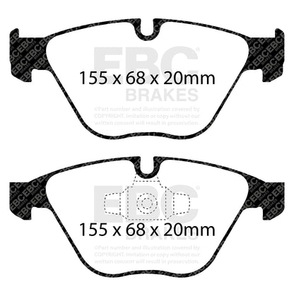 EBC Brakes Greenstuff 6000 Series Truck and SUV Brake Pad Set (DP6992)