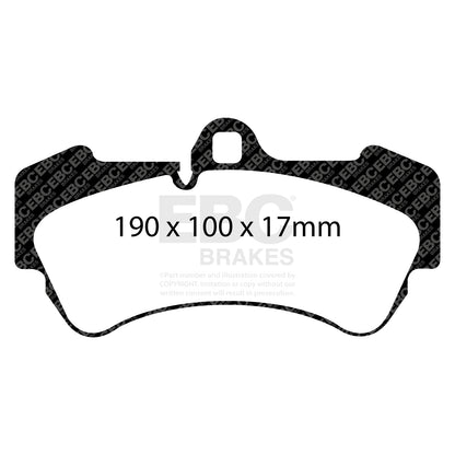 EBC Brakes Greenstuff 6000 Series Truck and SUV Brake Pad Set (DP6992)