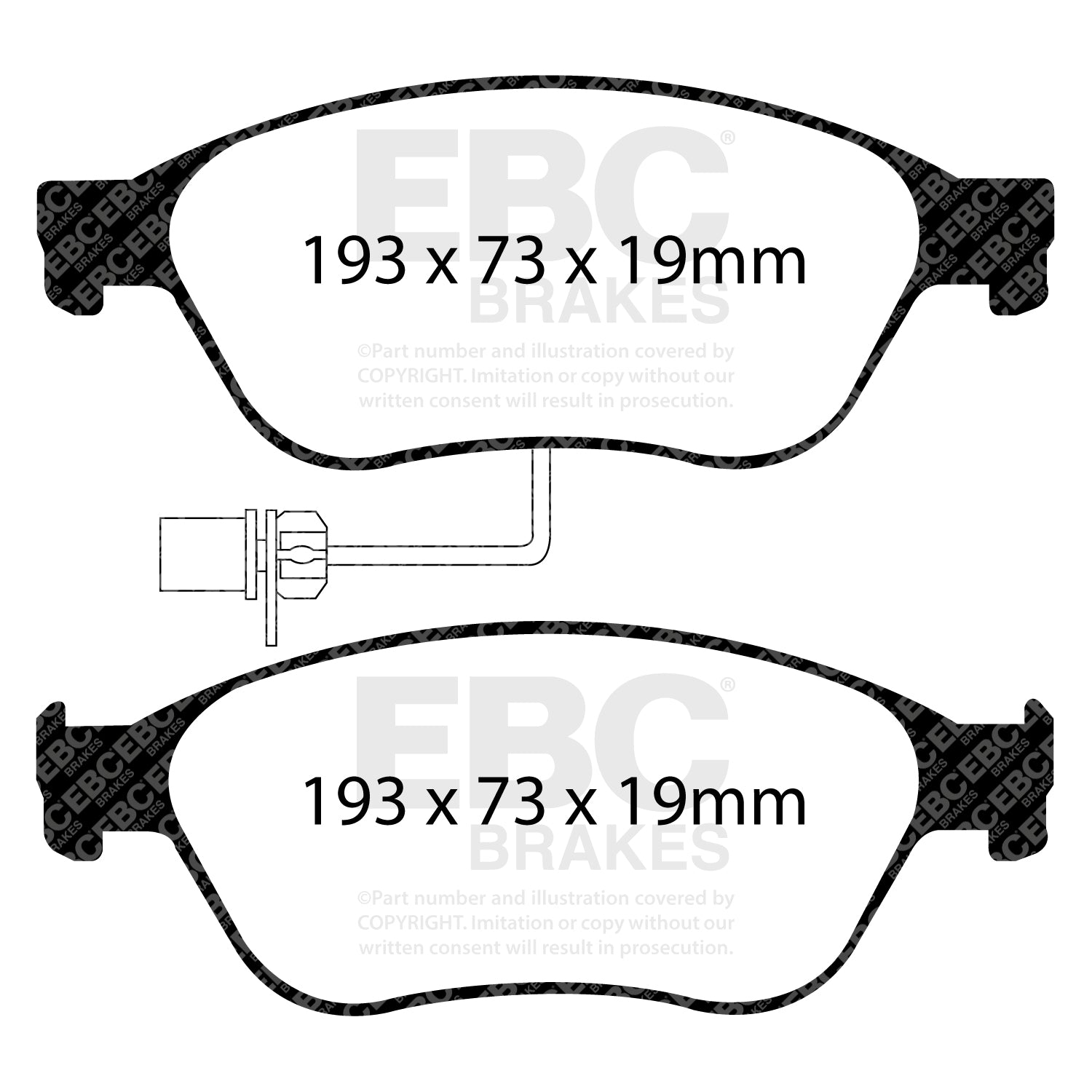 EBC Brakes Greenstuff 6000 Series Truck and SUV Brake Pad Set (DP6992)