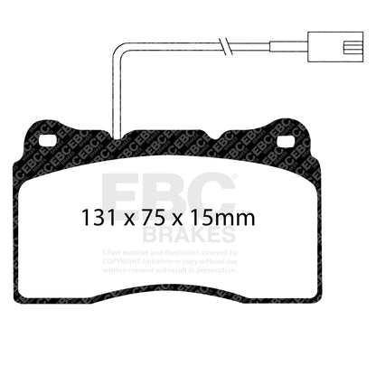 EBC Brakes Greenstuff 6000 Series Truck and SUV Brake Pad Set (DP6992)