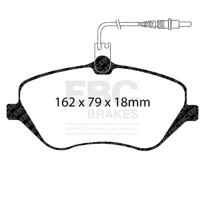 EBC Brakes Greenstuff 6000 Series Truck and SUV Brake Pad Set (DP6992)