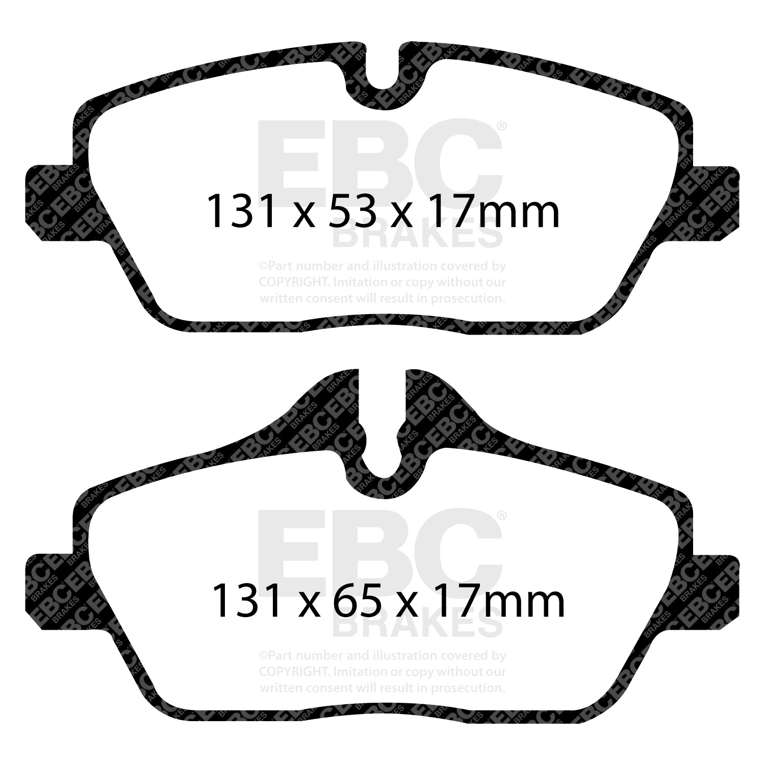 EBC Brakes Greenstuff 6000 Series Truck and SUV Brake Pad Set (DP6992)