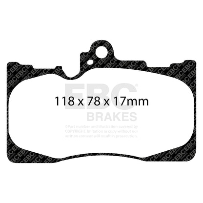 EBC Brakes Greenstuff 6000 Series Truck and SUV Brake Pad Set (DP6992)