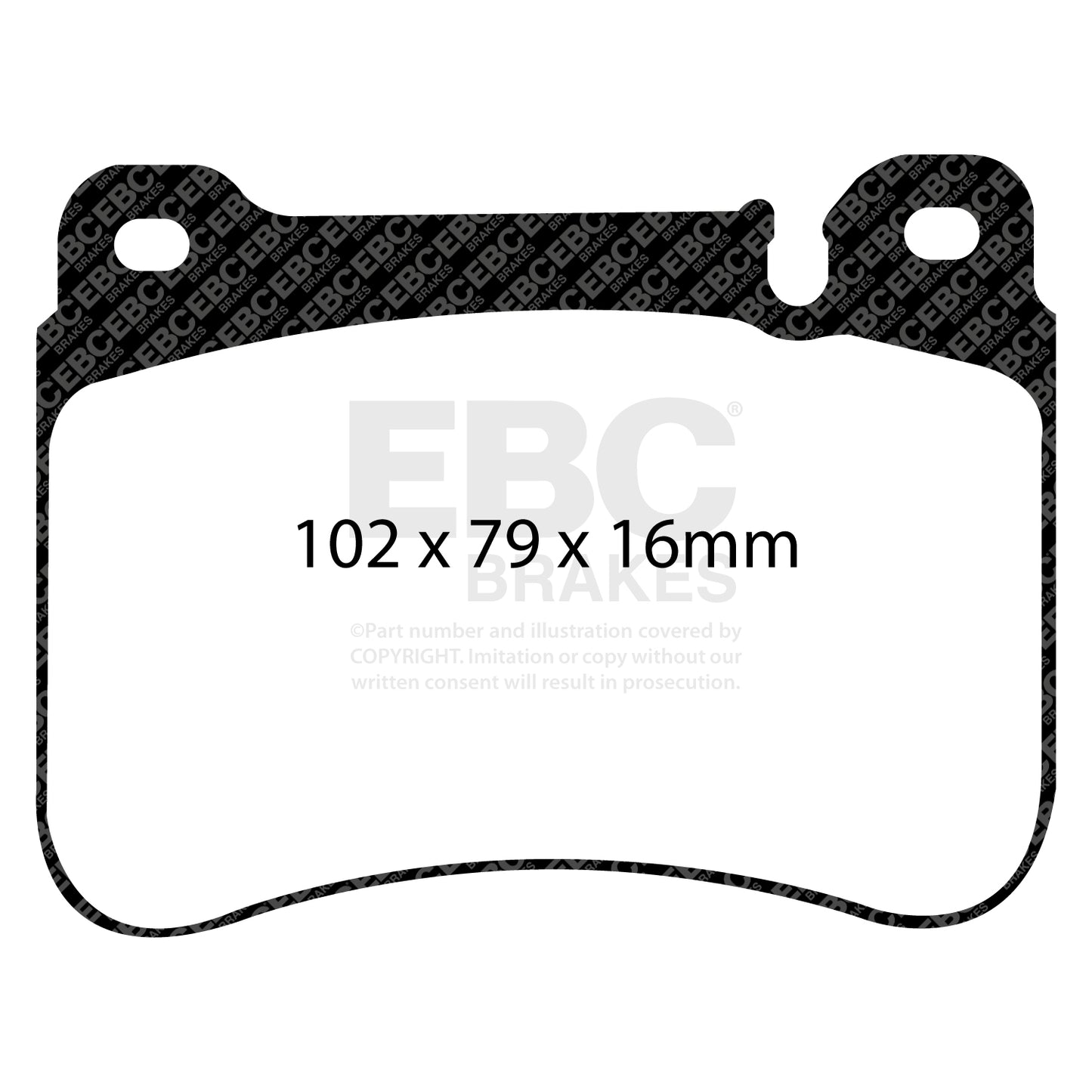EBC Brakes Greenstuff 6000 Series Truck and SUV Brake Pad Set (DP6992)