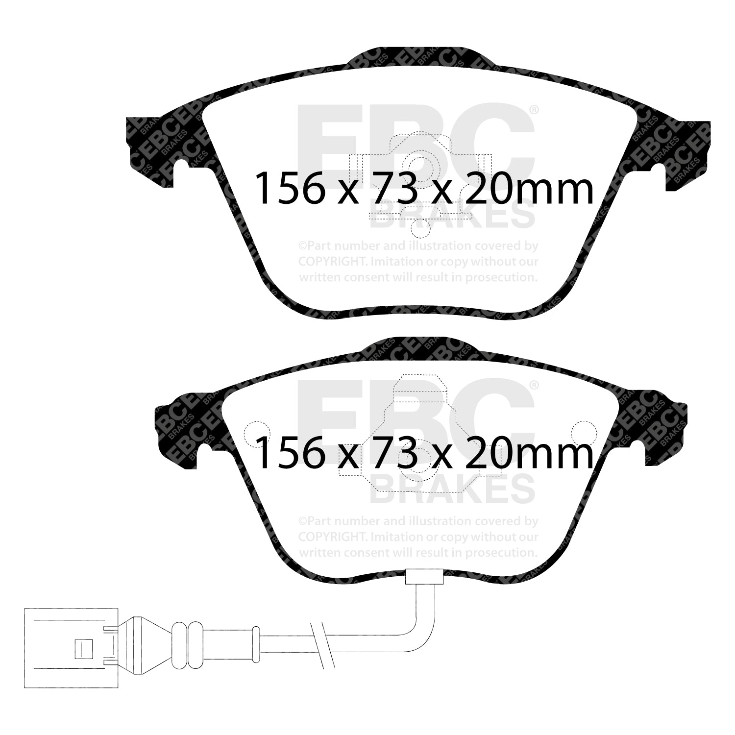 EBC Brakes Greenstuff 6000 Series Truck and SUV Brake Pad Set (DP6992)