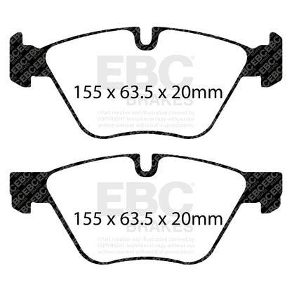 EBC Brakes Greenstuff 6000 Series Truck and SUV Brake Pad Set (DP6992)