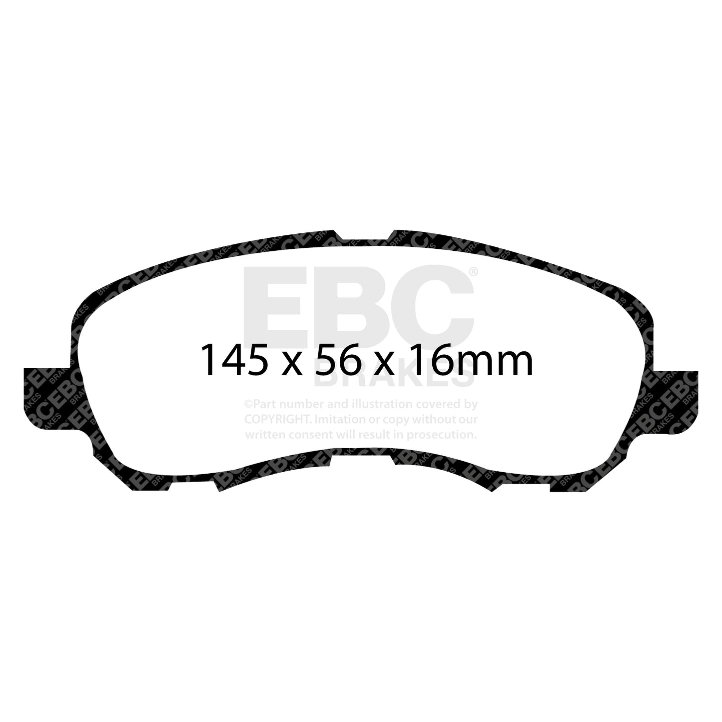 EBC Brakes Greenstuff 6000 Series Truck and SUV Brake Pad Set (DP6992)