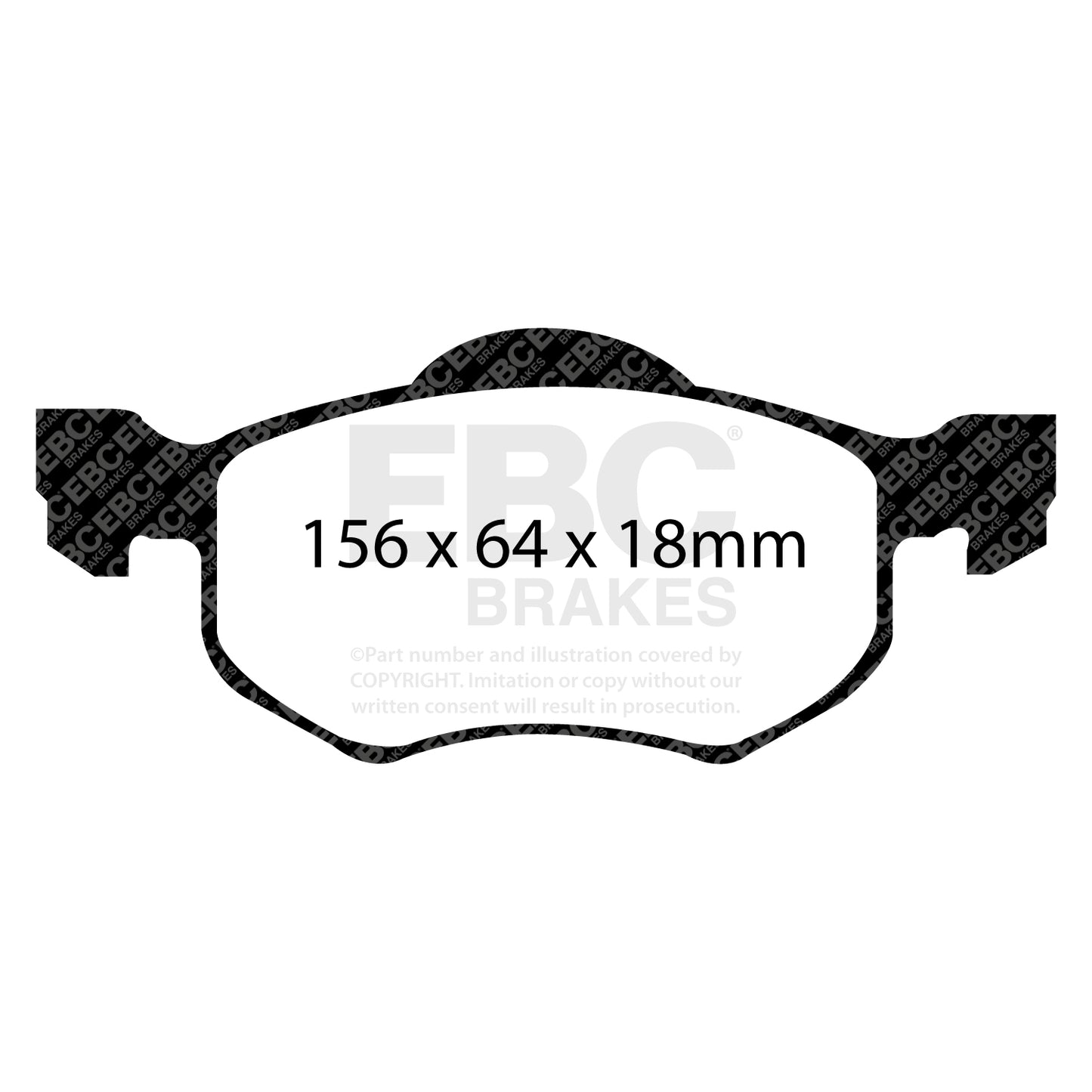 EBC Brakes Greenstuff 6000 Series Truck and SUV Brake Pad Set (DP6992)