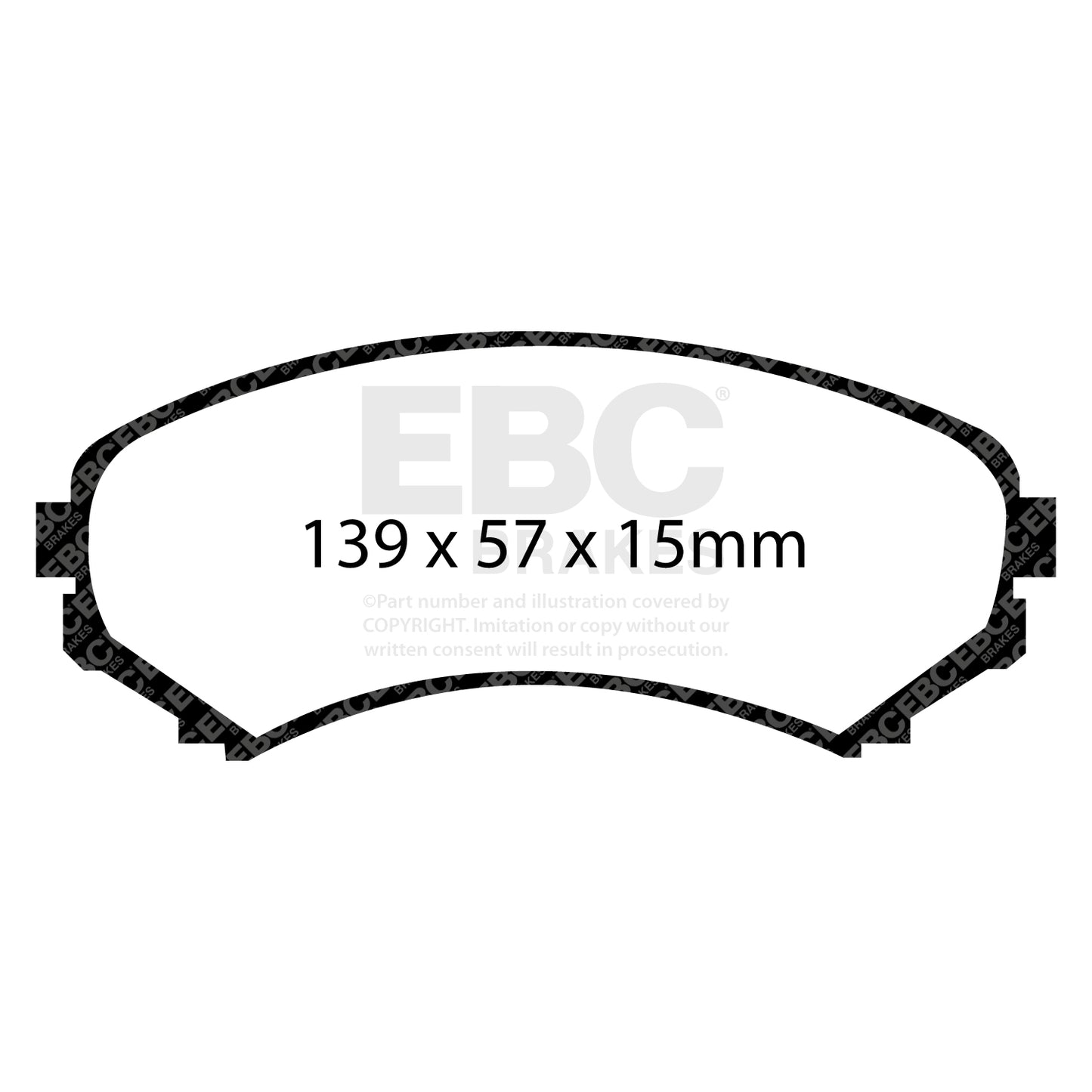 EBC Brakes Greenstuff 6000 Series Truck and SUV Brake Pad Set (DP6992)