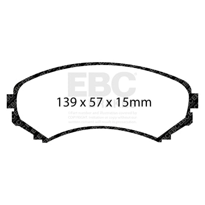 EBC Brakes Greenstuff 6000 Series Truck and SUV Brake Pad Set (DP6992)