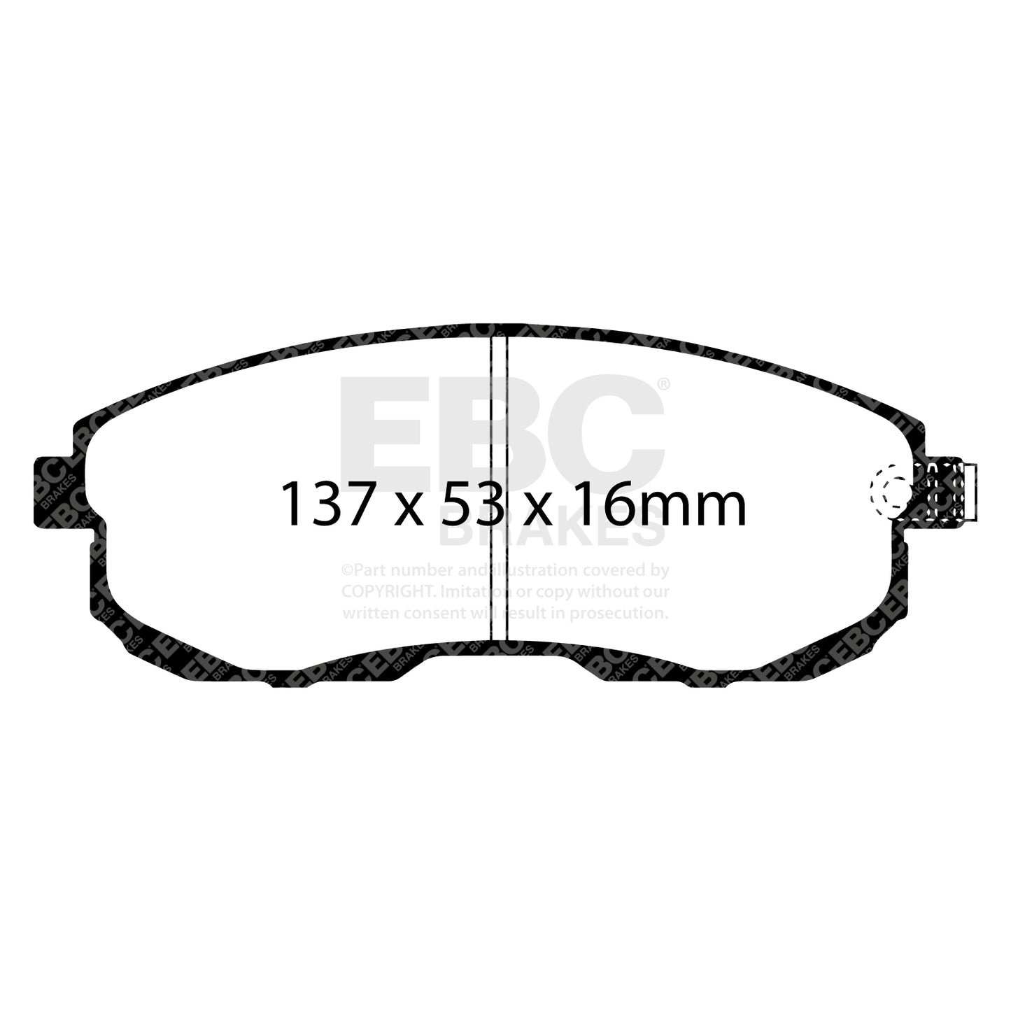 EBC Brakes Greenstuff 6000 Series Truck and SUV Brake Pad Set (DP6992)