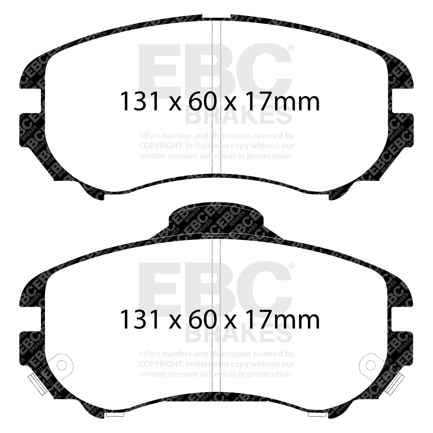 EBC Brakes Greenstuff 6000 Series Truck and SUV Brake Pad Set (DP6992)