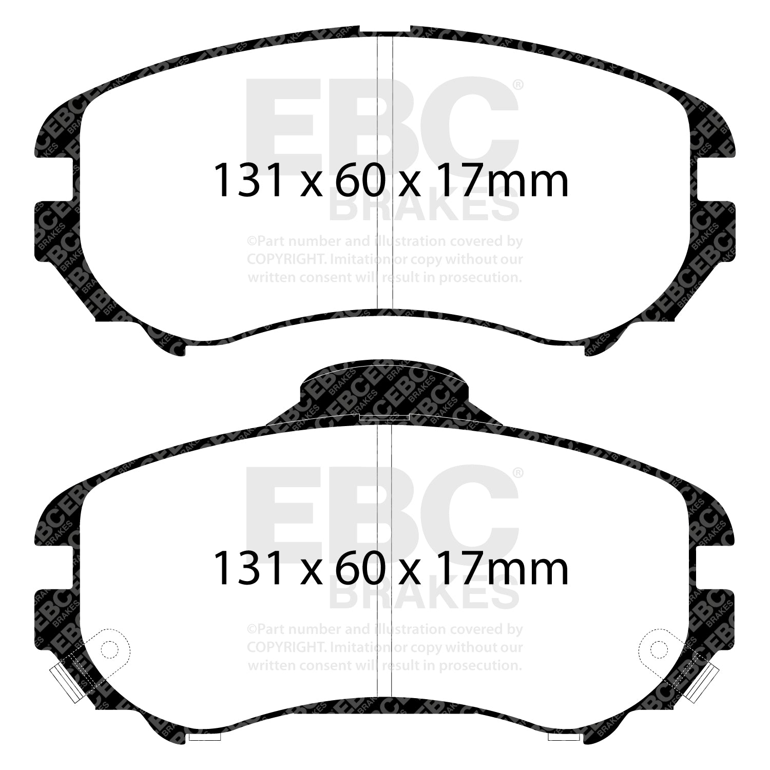 EBC Brakes Greenstuff 6000 Series Truck and SUV Brake Pad Set (DP6992)