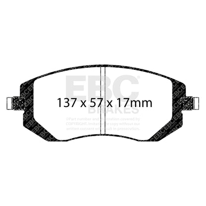 EBC Brakes Greenstuff 6000 Series Truck and SUV Brake Pad Set (DP6992)