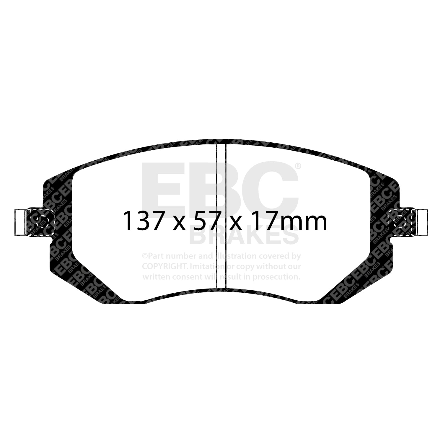 EBC Brakes Greenstuff 6000 Series Truck and SUV Brake Pad Set (DP6992)