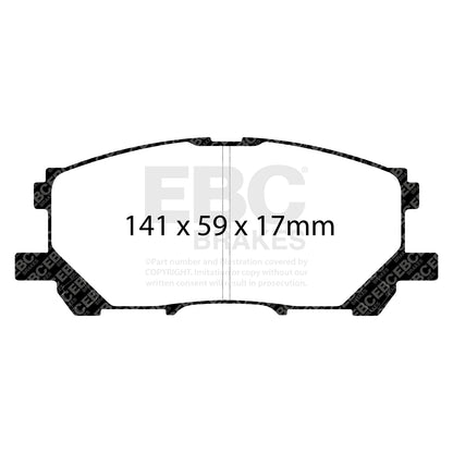 EBC Brakes Greenstuff 6000 Series Truck and SUV Brake Pad Set (DP6992)