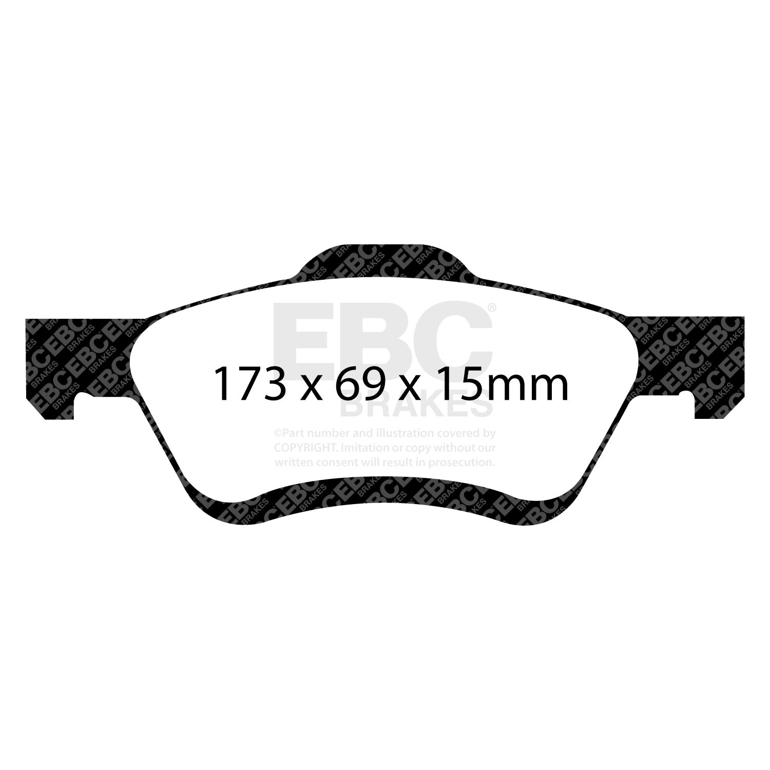 EBC Brakes Greenstuff 6000 Series Truck and SUV Brake Pad Set (DP6992)