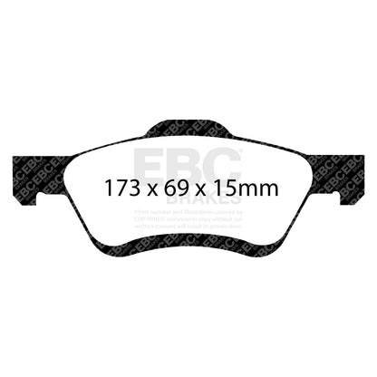 EBC Brakes Greenstuff 6000 Series Truck and SUV Brake Pad Set (DP6992)