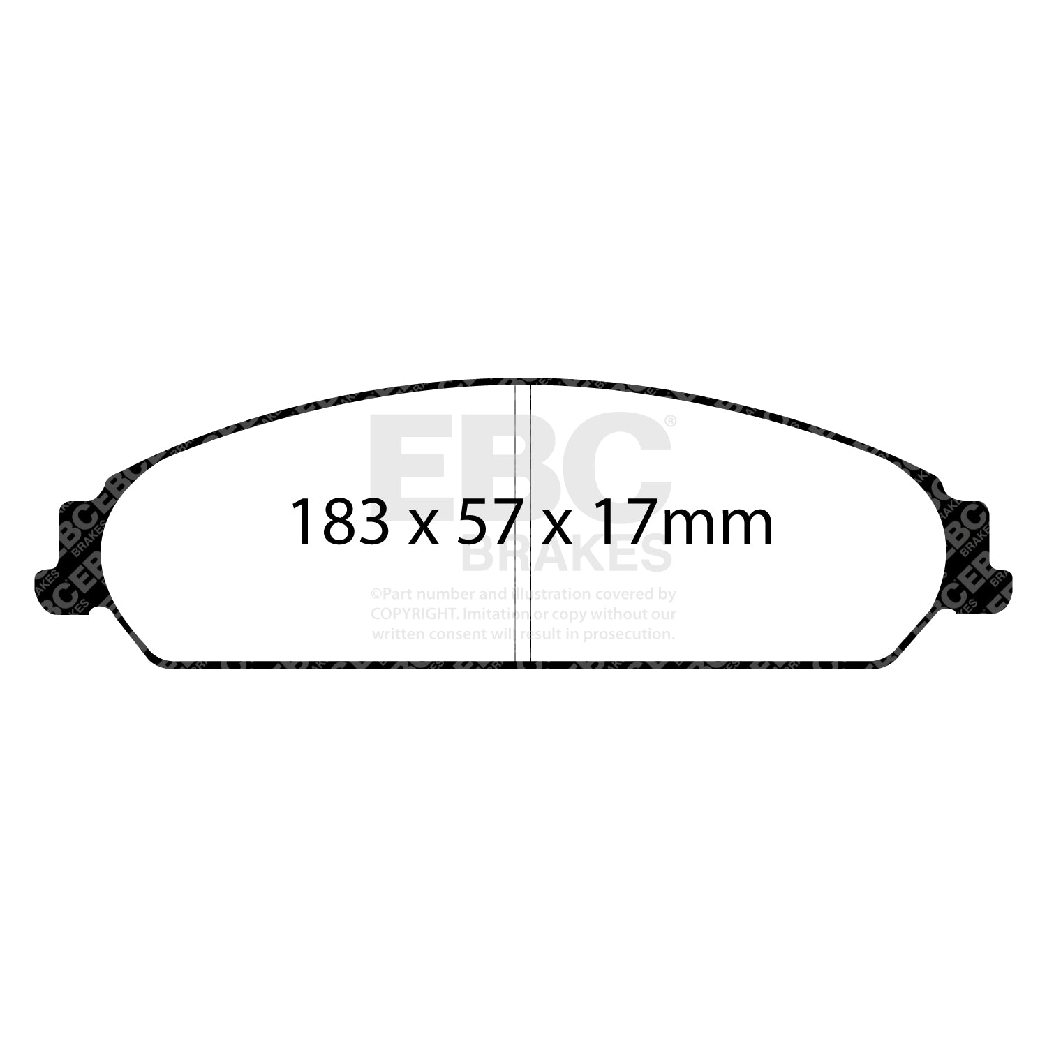 EBC Brakes Greenstuff 6000 Series Truck and SUV Brake Pad Set (DP6992)