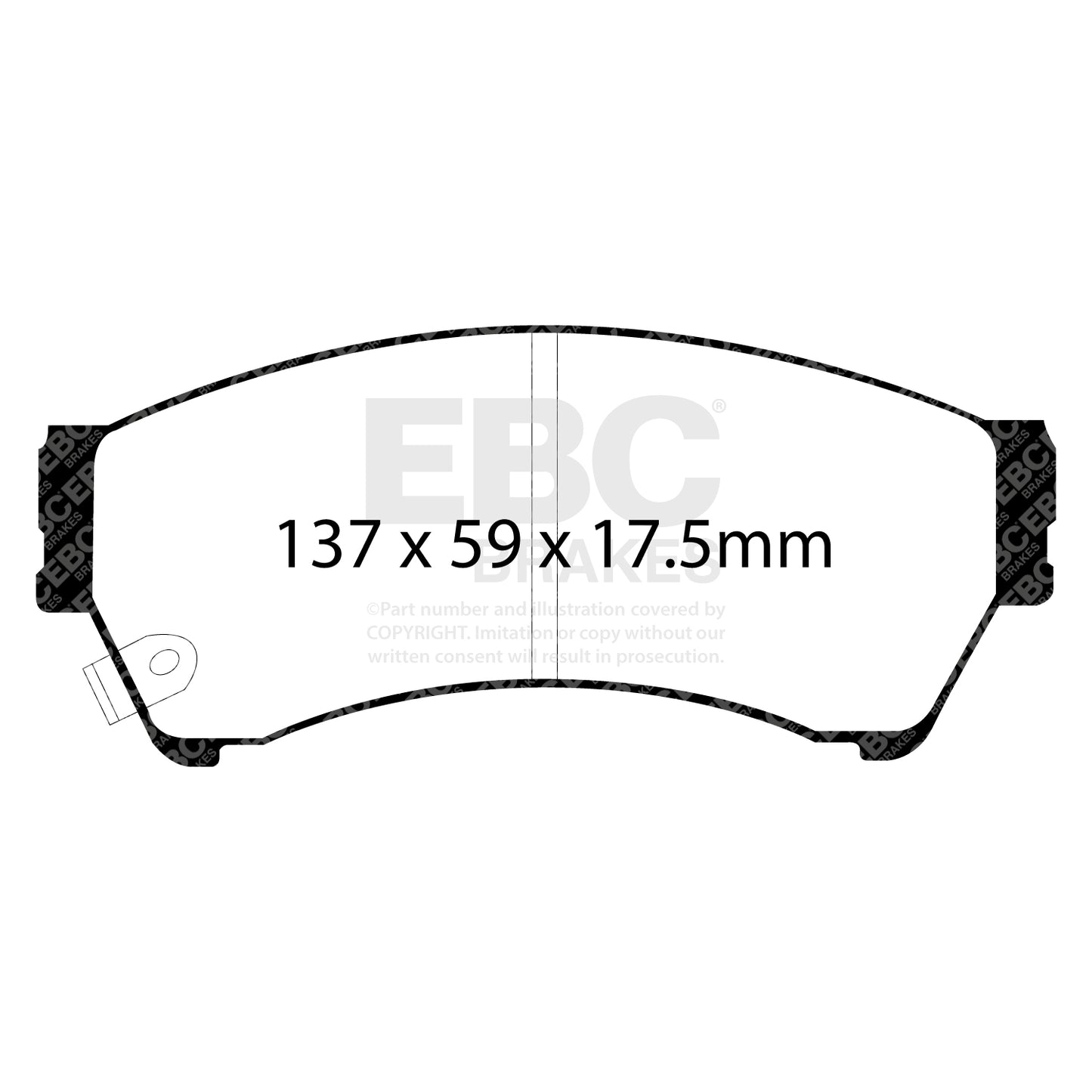 EBC Brakes Greenstuff 6000 Series Truck and SUV Brake Pad Set (DP6992)