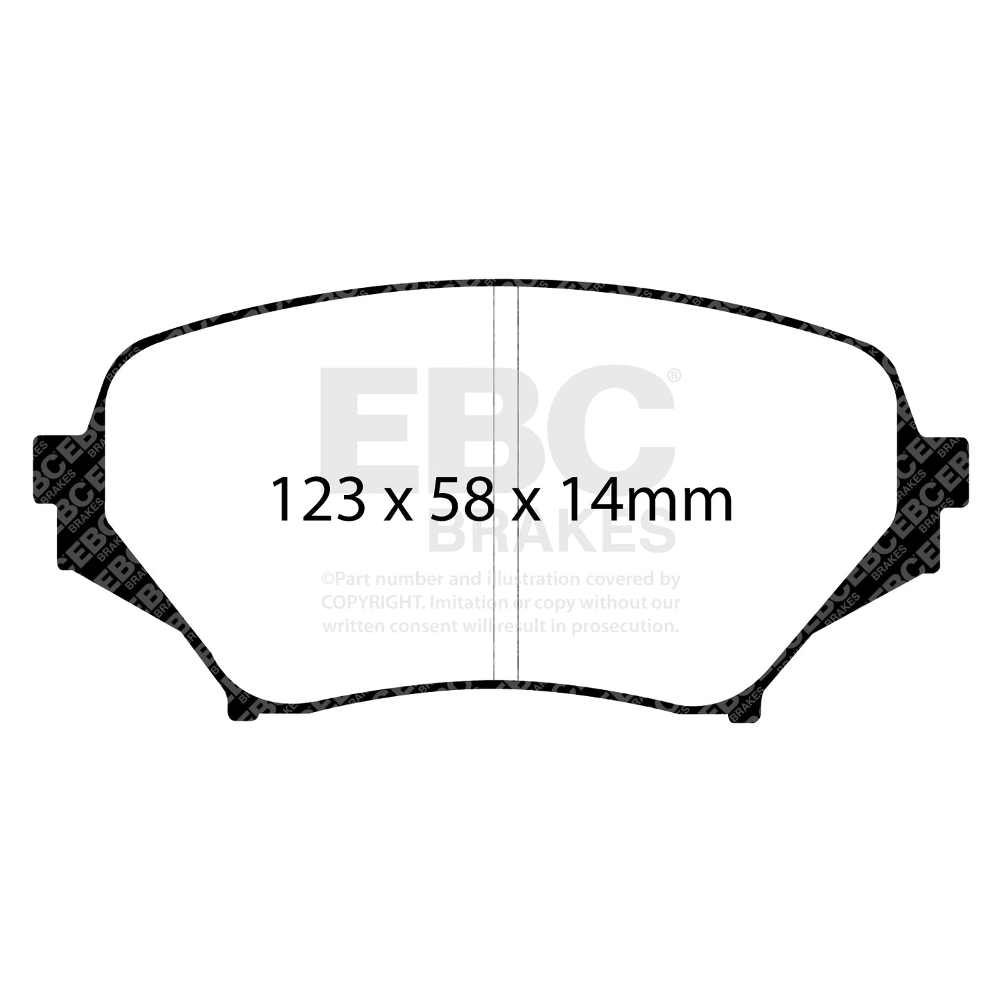 EBC Brakes Greenstuff 6000 Series Truck and SUV Brake Pad Set (DP6992)