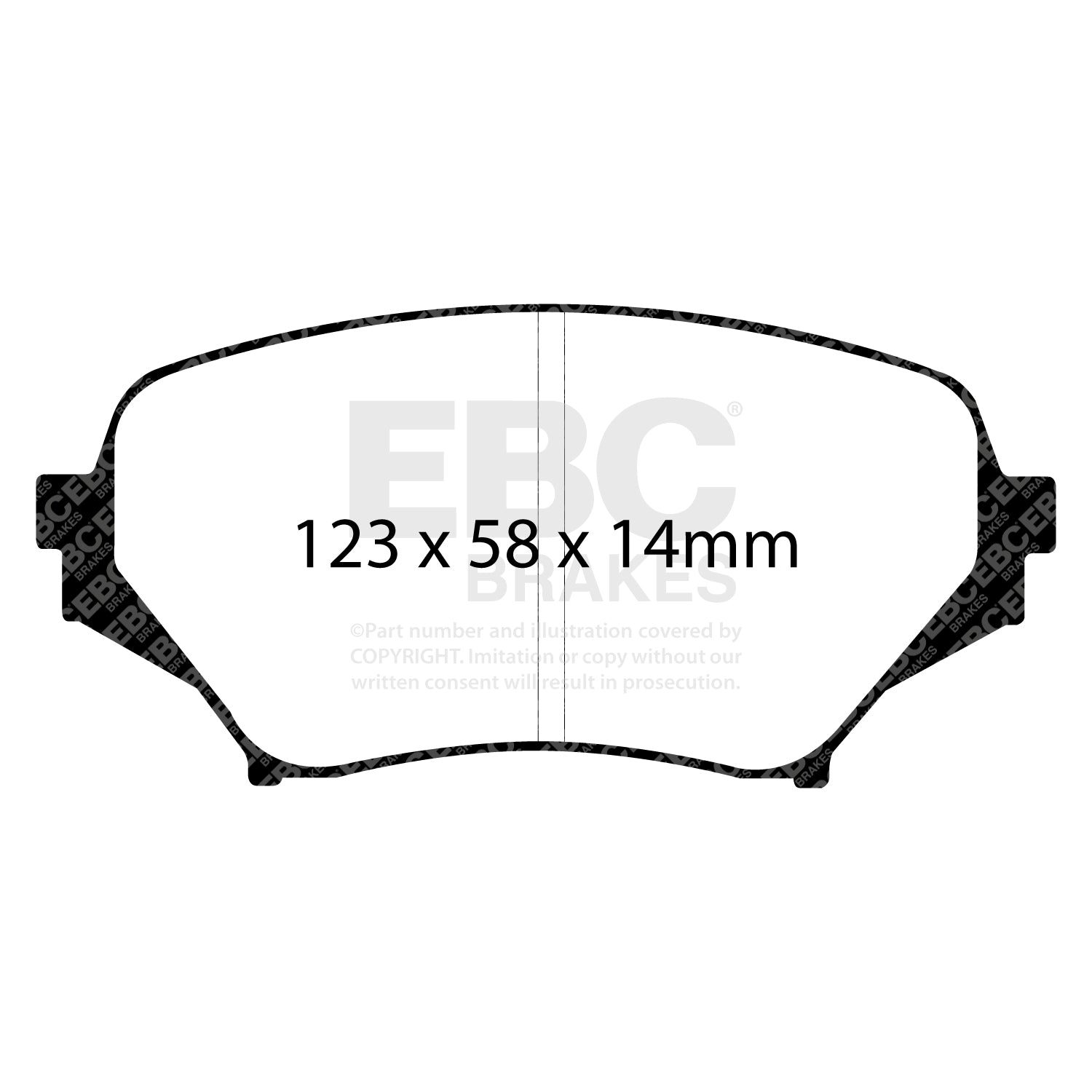 EBC Brakes Greenstuff 6000 Series Truck and SUV Brake Pad Set (DP6992)