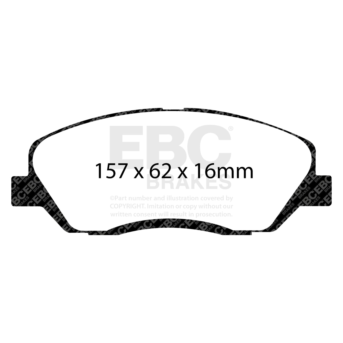 EBC Brakes Greenstuff 6000 Series Truck and SUV Brake Pad Set (DP6992)