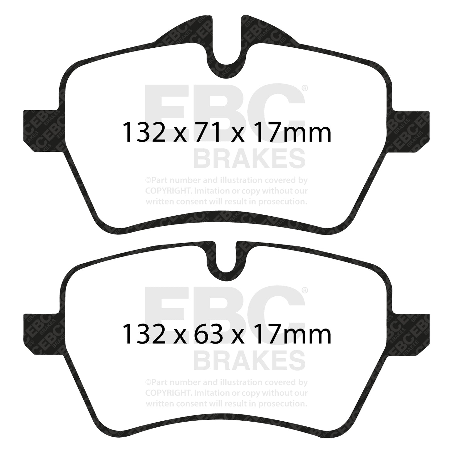 EBC Brakes Greenstuff 6000 Series Truck and SUV Brake Pad Set (DP6992)